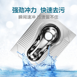 监狱看守x所蹲坑式 304不锈钢蹲便器 公共厕所大便器酒吧冲水箱蹲