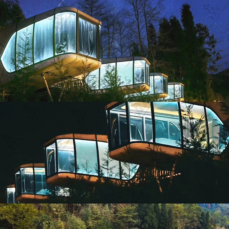网红太空舱民宿可以移动式集成房屋可做门卫岗亭办公室居家酒店