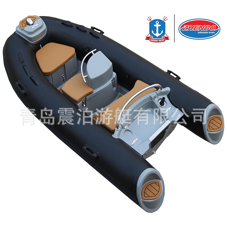 3米玻璃钢冲锋舟玻璃钢充气船工厂消防救援船橡皮艇皮划艇钓鱼船