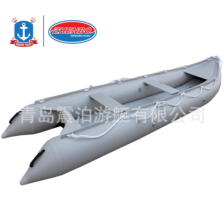 厂家独木舟皮划艇钓鱼船橡皮艇玻璃钢冲锋舟充气船消防救援冲锋艇