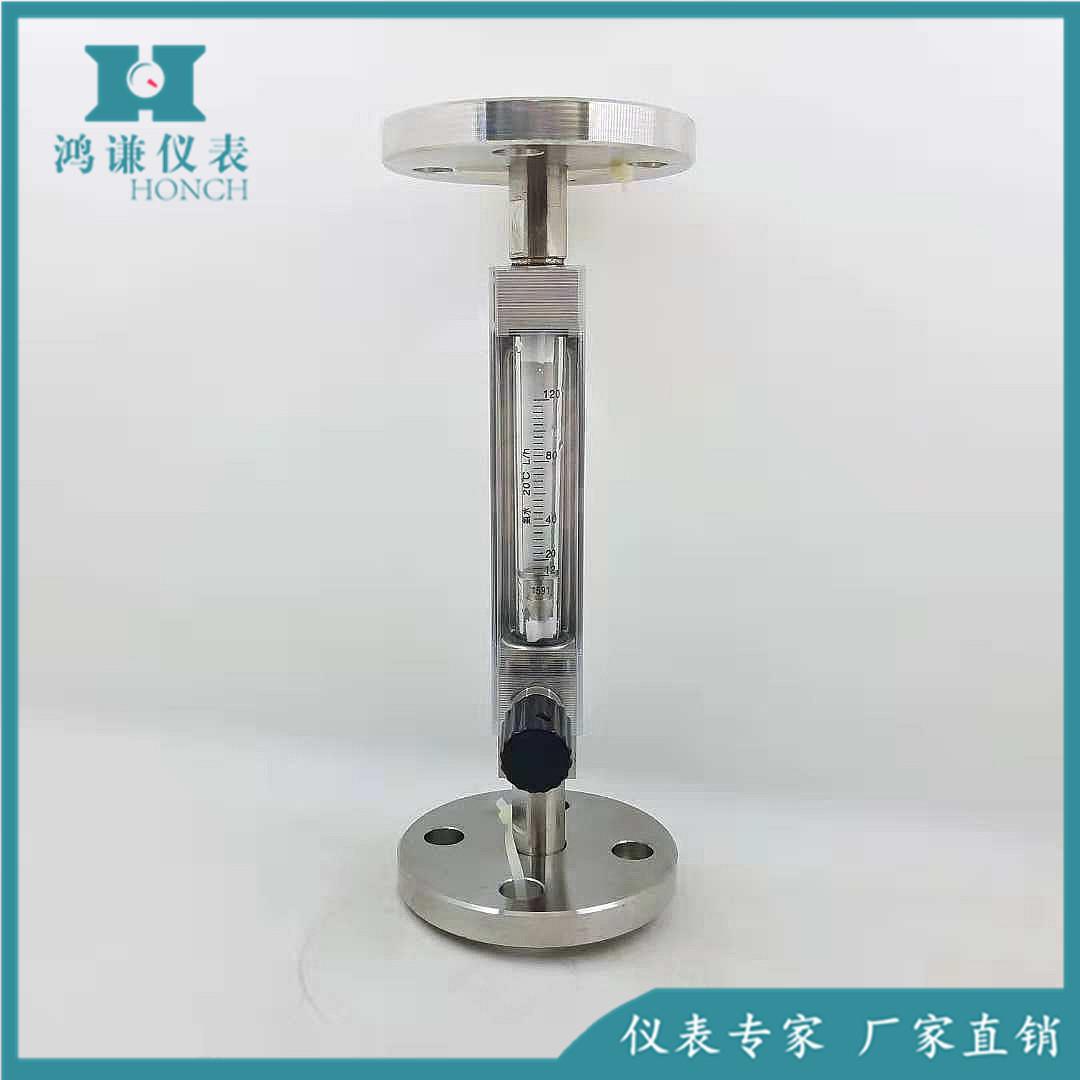 DK800垂直安装法兰连接底进上出玻璃转子流量计仪表