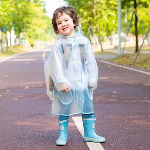 幼儿园小学生全身带书包位中大童小童日式 儿童雨衣男童男2022新款