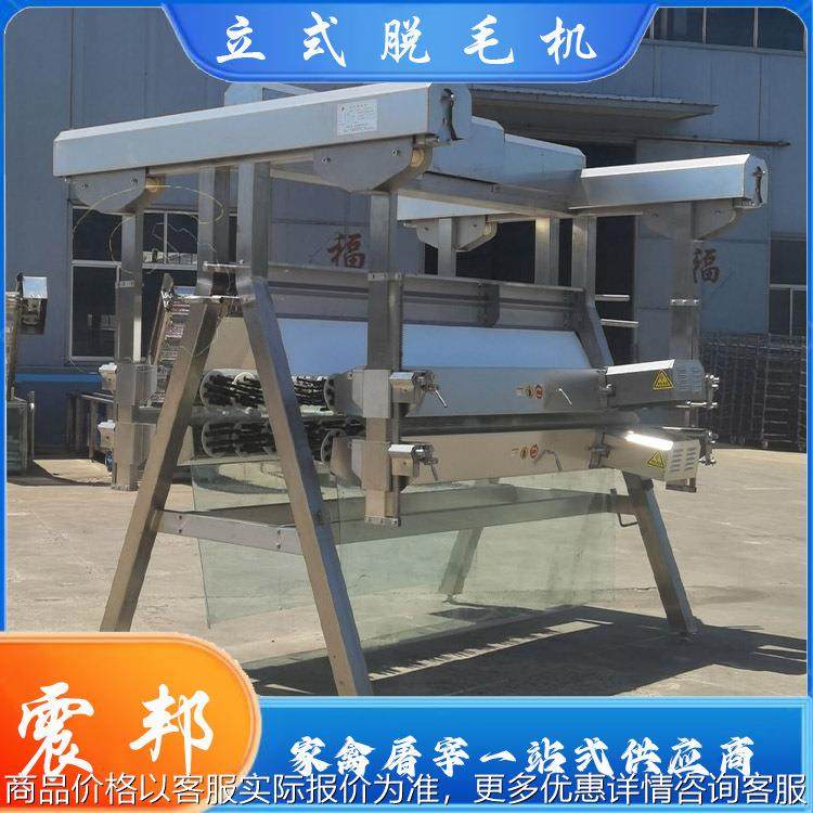 机械供应 新款不锈钢粗脱毛机 全自动家禽屠宰流水线设备加工