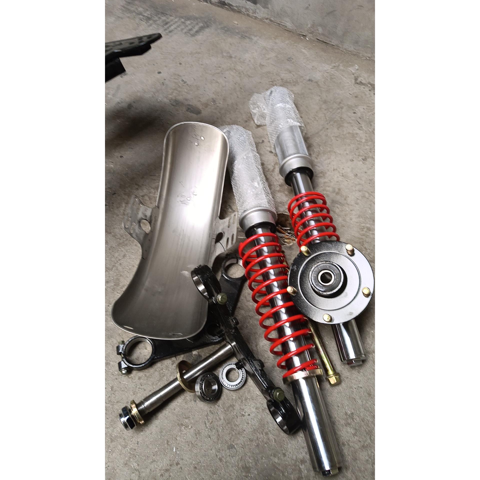 三轮摩托车50前减震器一套配件总成