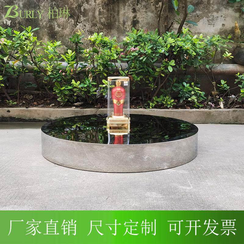 镜面立柱 中岛台 底座 模特站台 承重台 雕塑摆台 圆形立柱 展示
