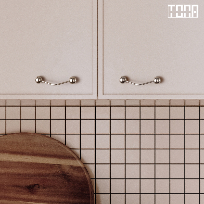 与皎洁.同那TONA 轻法式衣整体橱柜门抽屉把手黄铜小把手中古风小