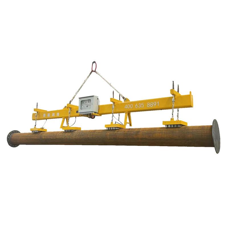 圆钢圆坯电永磁吊具磁力吊电控永磁起重器磁盘磁铁吸盘吊具