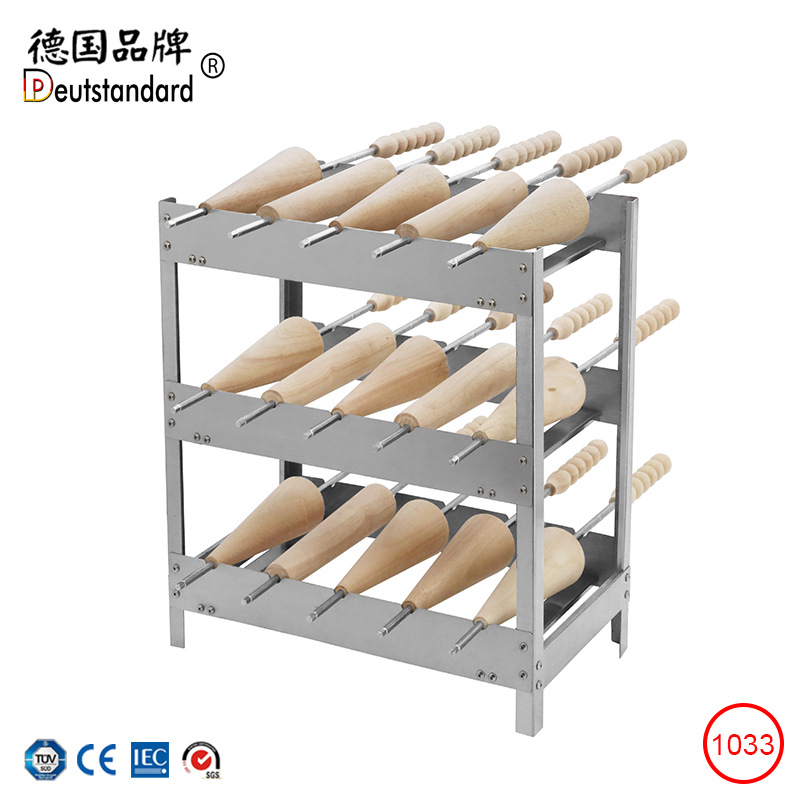 面包圈展示架  单层 双层 三层面包圈架子 不锈钢展示架 发酵摆件