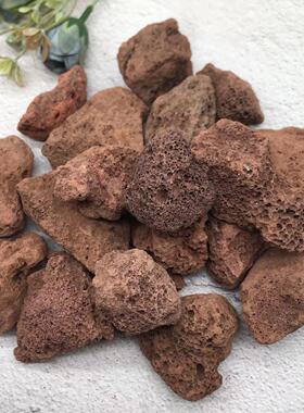 火山石火山岩矿山 红色黑色多孔火山石园林景观污水处理