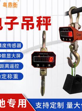 高强度吊钩秤高清LED显示直视式电子吊秤1T2TT5吨10吨无线吊秤