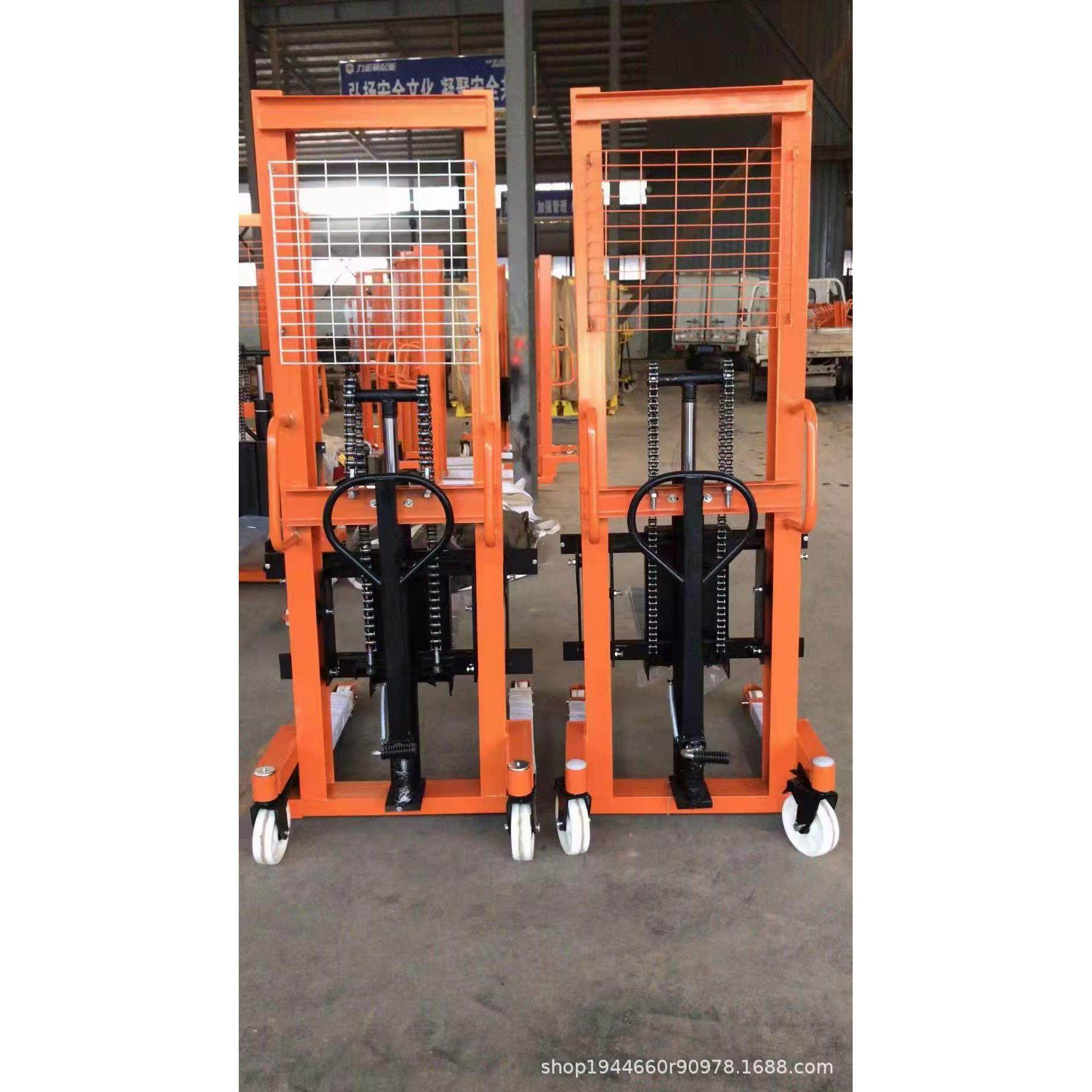 手动液压堆高车升高车升降叉车搬运车1吨1.5吨2吨装卸搬运车