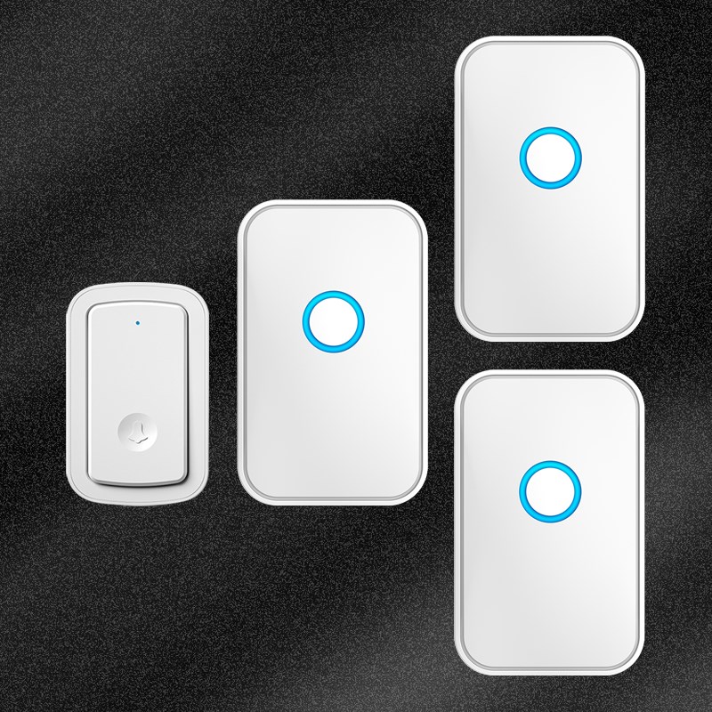 充电门铃无线家用一拖三不用插电超远距离智能遥控电子门钟呼叫器