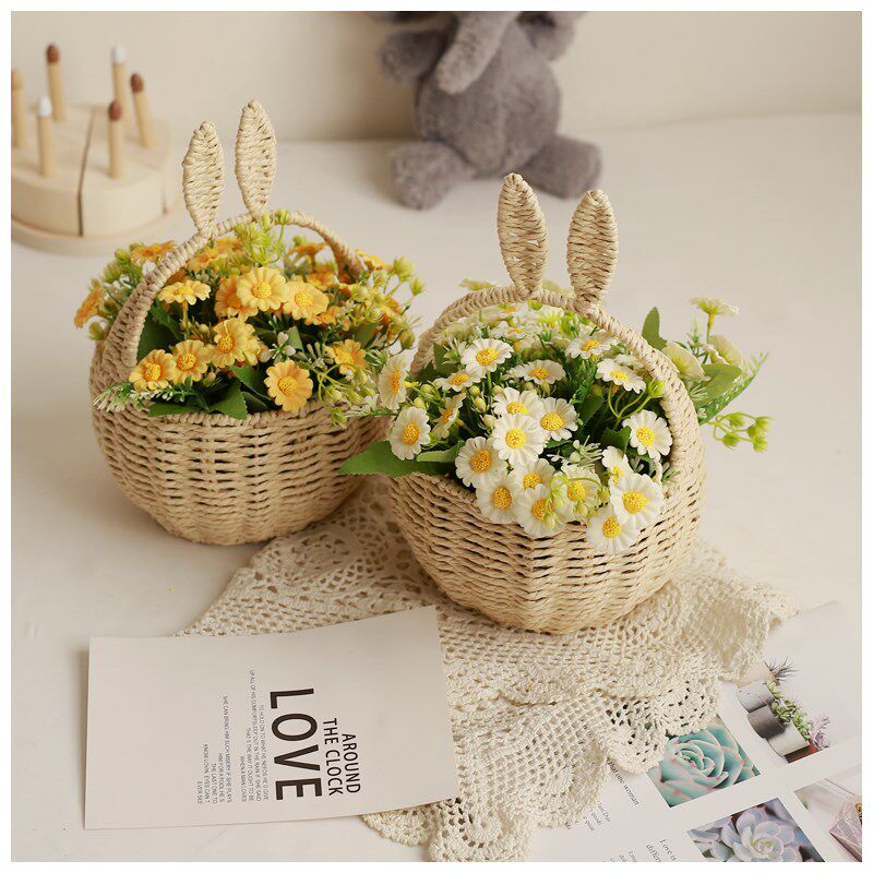 儿童摄影外景拍摄花篮春夏出游手提篮子宝宝外拍道具