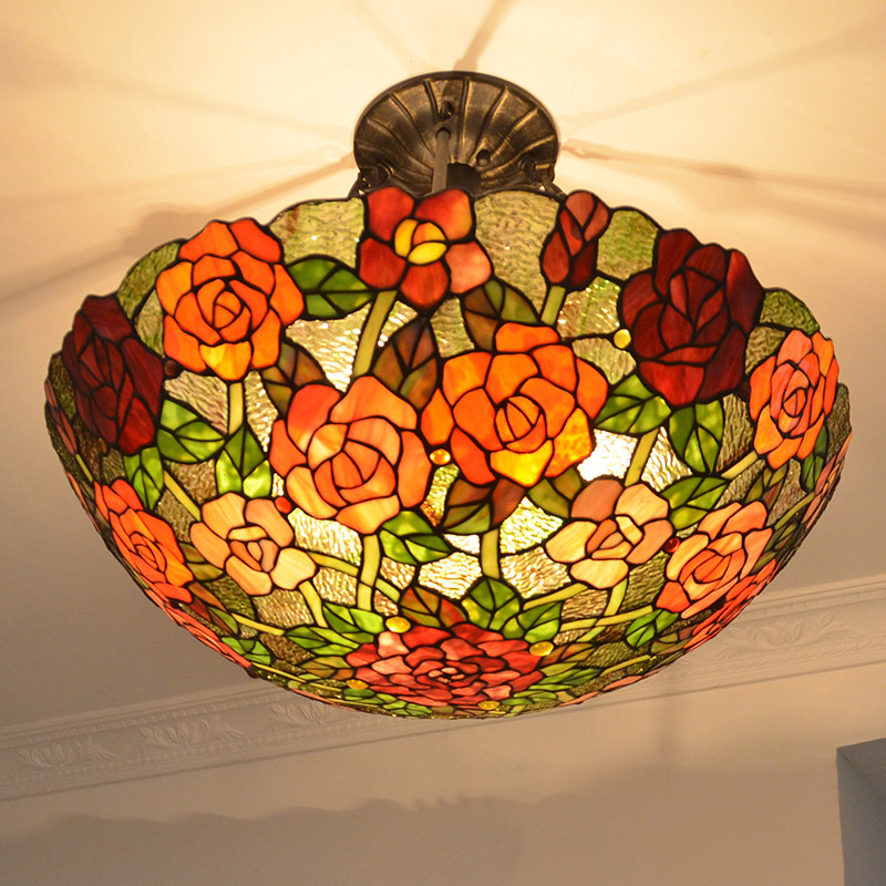 【玫瑰反吊灯】16/18/24寸帝凡尼客厅婚房喜庆浪漫卧室装饰大吊灯,家装灯饰光源,客厅吊灯,淘宝优惠券,粉丝福利购,淘宝优惠卷