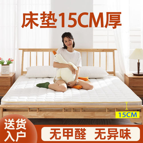 床垫15cm厚棕垫m偏硬护腰硬床垫纯天然椰棕榈乳胶家用垫薄款可折
