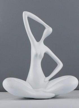 桌面客厅摆件家居创意简约酒柜人物工I艺品现代雕塑电视柜装饰品