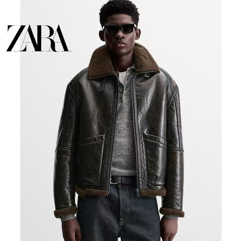 柜899!秋冬新品男装 流行双面仿皮夹克加绒皮衣外套棉衣 3548306