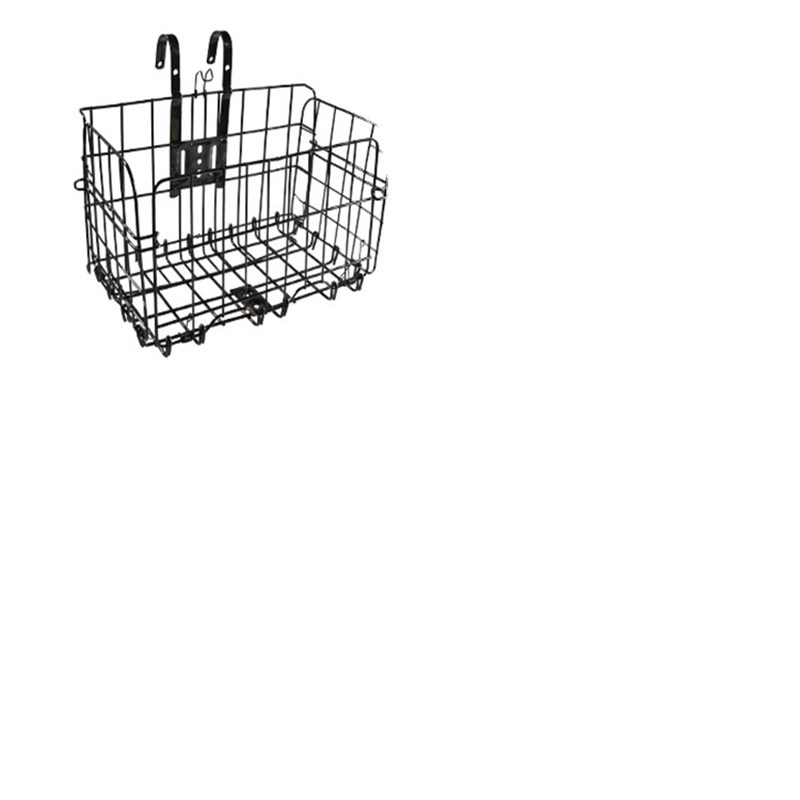 自行车前车筐可折叠蒌加粗铁丝折叠车篮折叠车篮