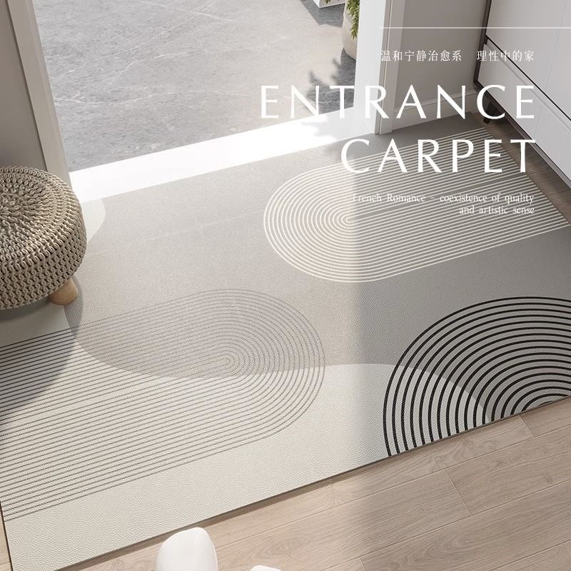 PVC入户门防水地垫门口脚垫门垫日式可擦洗免N洗pvc可裁剪进门地