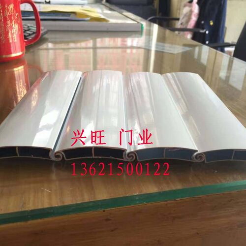 电动铝合金卷帘门别墅仿木纹车库门铝合金型材双层中空静音遥控门