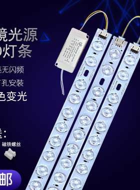 led灯片30/40/52/60/70cm改造灯板灯条长条客厅灯水晶灯贴片灯芯