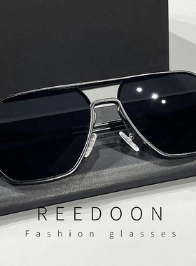 钓鱼太阳眼镜男士开车专用2023新款潮流太阳眼镜多边形偏光看漂驾