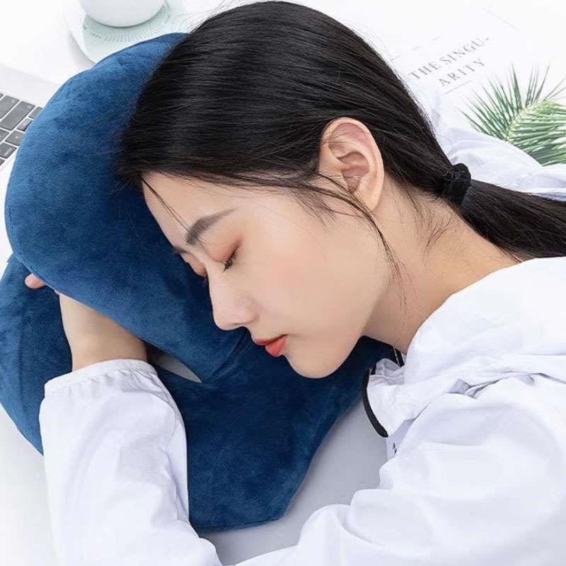 侧睡午休神器午睡枕趴睡枕v靠枕办公室午睡枕头办公椅头枕午休枕
