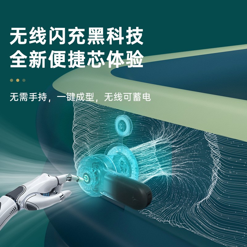 家用大型家庭充气泳池p加厚大人小孩婴儿宝宝游泳桶滑梯儿童游泳
