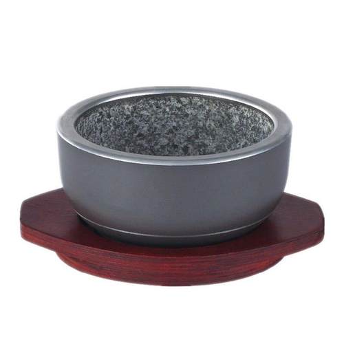 位上石锅迷你石碗韩式石头碗抗裂石锅铝合金石碗拌饭酱汤石锅商用