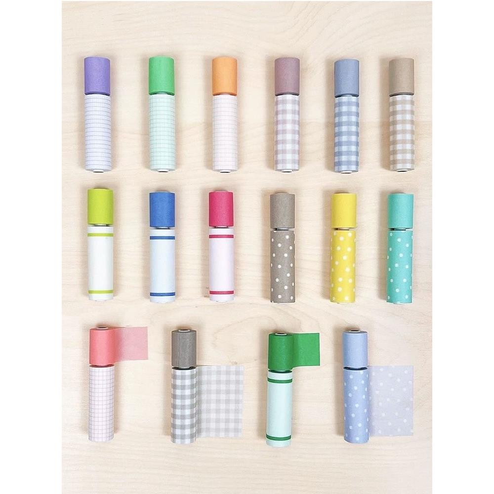 日本marks新品水性笔可书写和纸胶带可撕小卷型手帐周边素材2卷装