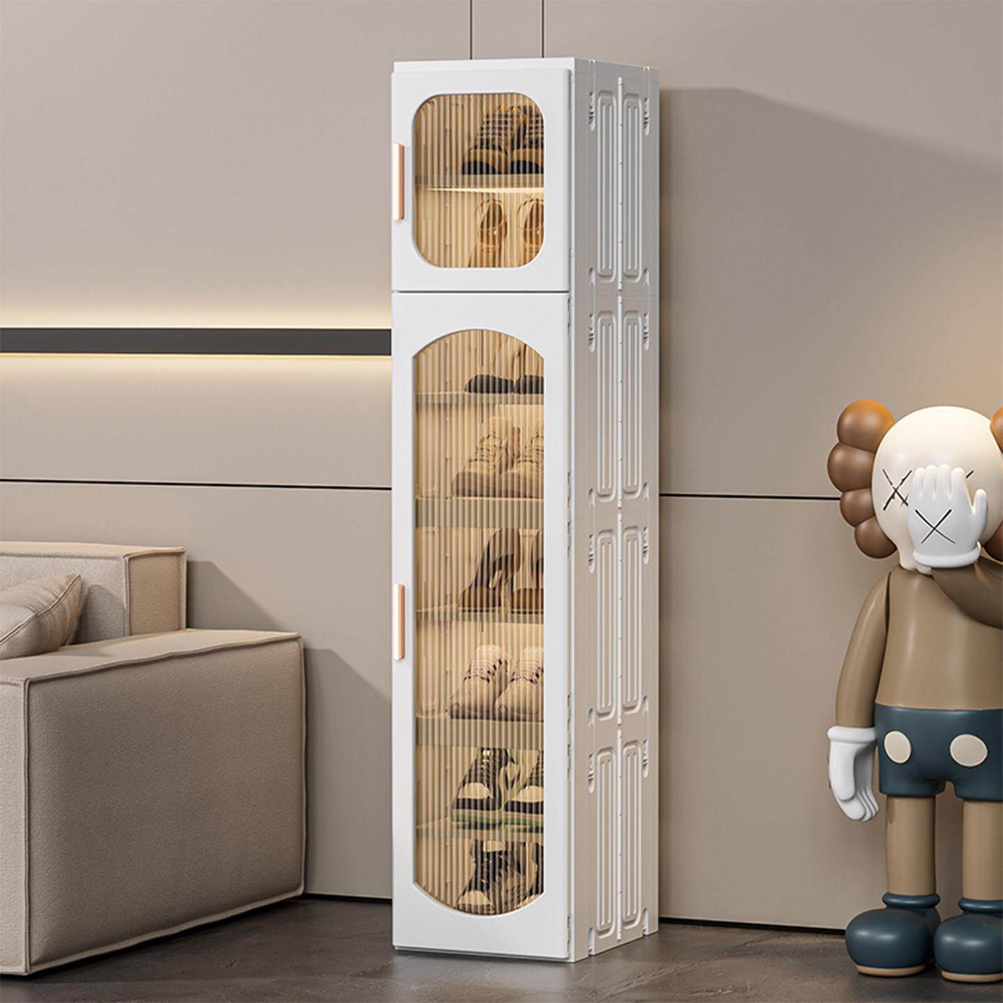 30-59cm一体式折叠组合鞋架磁吸收纳柜运动鞋长筒靴鞋柜玄关鞋盒,住宅家具,折叠/组合鞋架,淘宝优惠券,粉丝福利购,淘宝优惠卷