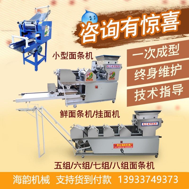商用一体多功能全自动做饺子皮压面机大型面条机鲜湿面小型挂面机