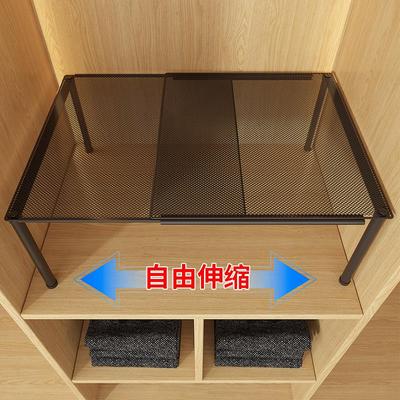 可伸缩衣柜收纳分层神器置物架衣服柜内空间利用橱柜抽拉隔板鞋架