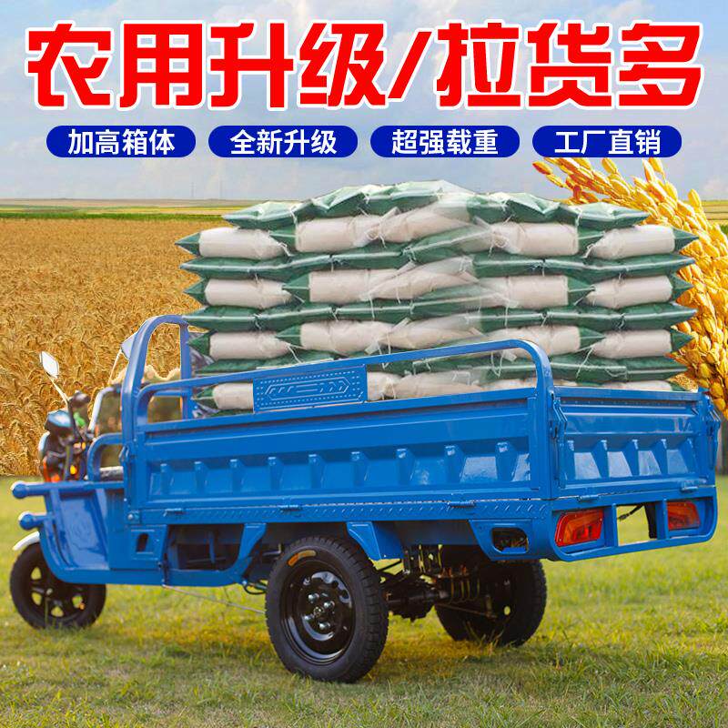 电动三轮车家用大型农用三轮电瓶车拉货三轮电动车大功率载重王
