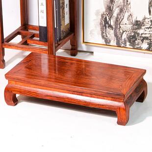 刺猬紫檀红木炕桌炕几中式飘窗桌罗汉床脚踏榻榻米桌卯榫实木底座
