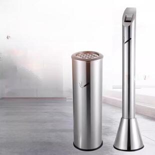 不锈钢烟柱立式室外落地式烟灰缸桶商场公共吸烟区灭烟桶灰杯