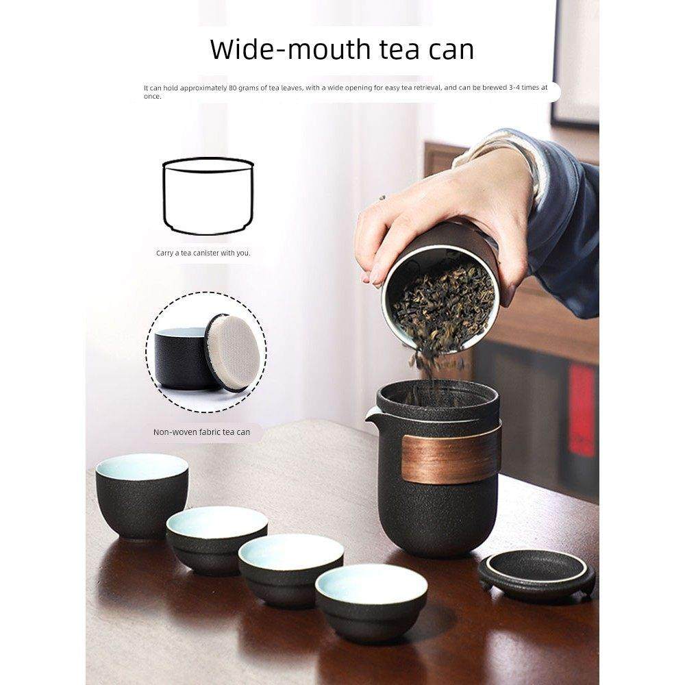 景德镇汝窑便携式旅行茶具小套装功夫泡茶杯器简易随身户外游单人,餐饮具,旅行茶具,淘宝优惠券,粉丝福利购,淘宝优惠卷