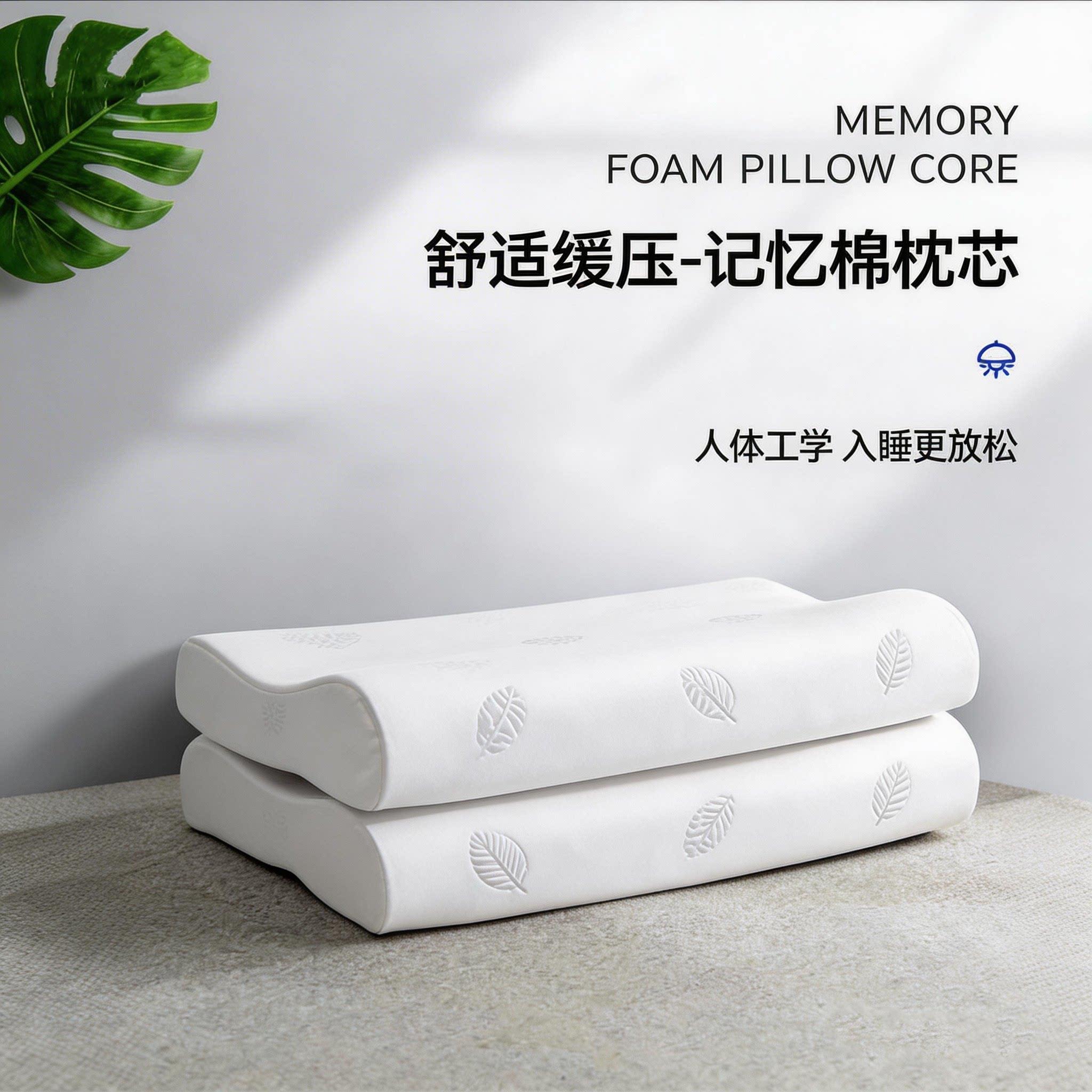 柠檬睡眠 记忆棉枕头人体工学慢回弹舒适护颈枕芯家用睡眠枕
