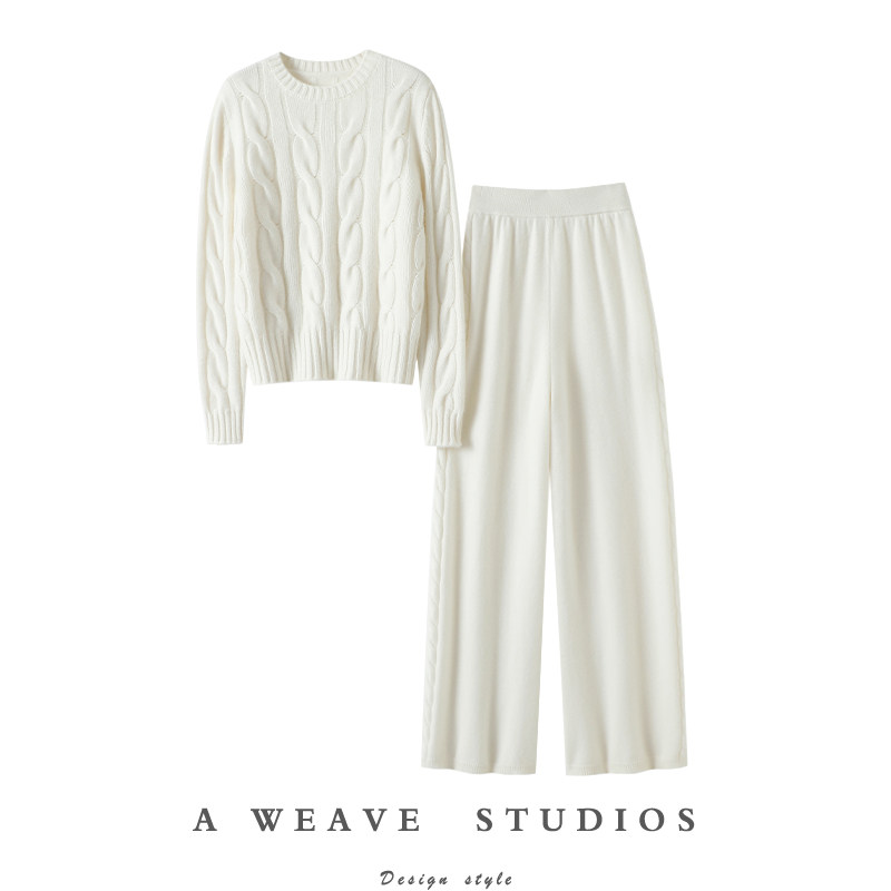 纯粹贵妇气场!加厚100%纯山羊绒衫女纯羊绒毛衣针织休闲直筒裤子,女装/女士精品,羊绒衫,淘宝优惠券,粉丝福利购,淘宝优惠卷