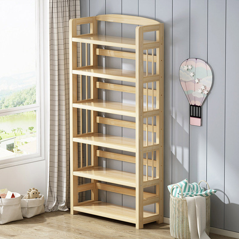 实木书架落地置物架书柜一体靠墙儿童学生家用桌面简易立架书架子,住宅家具,书架,淘宝优惠券,粉丝福利购,淘宝优惠卷