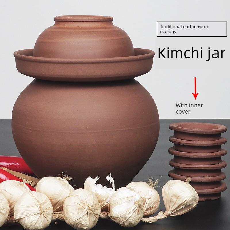 四川泡菜罐家用有盖陶器无釉罐粘土罐粘土泡菜酸菜罐陶瓷泡菜罐