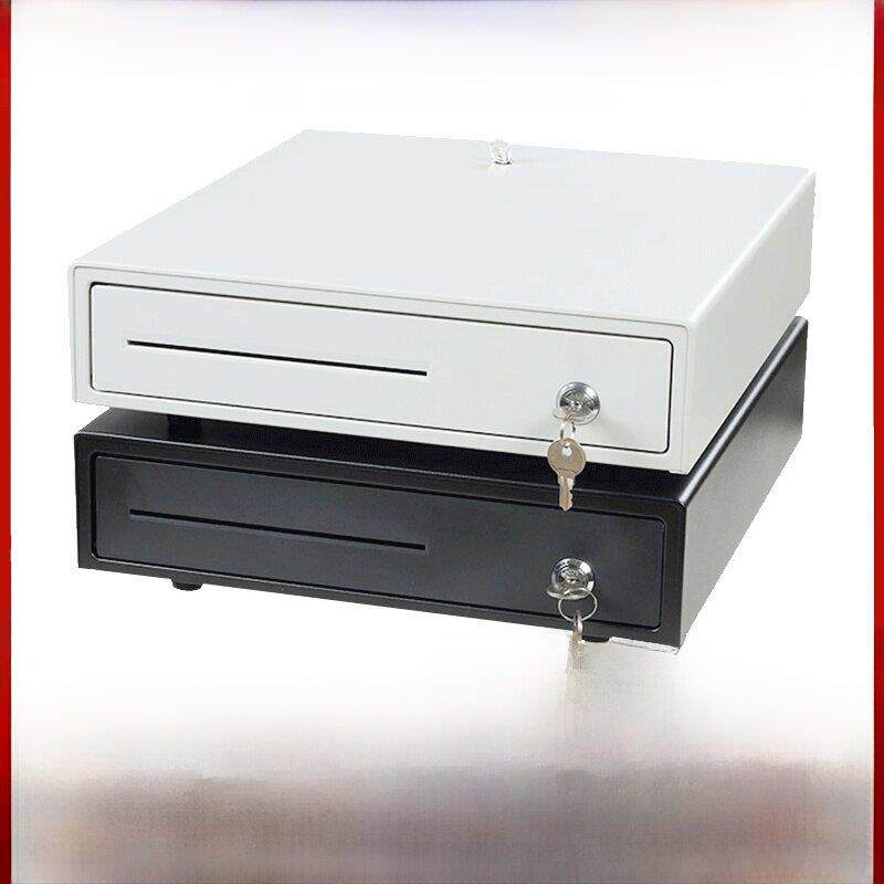 （钱箱）收银钱箱钱柜钱盒子带锁4格3档金属钱箱 超市便利店 餐饮