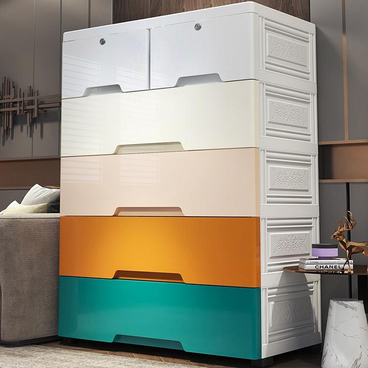 70cm宽儿童衣柜抽屉式收纳柜卧室家用宝宝衣橱婴儿衣柜加厚储物柜