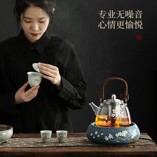 尚言坊严选电陶炉煮茶器煮茶炉子加热耐高温煮茶壶白瓷蒸茶电热炉