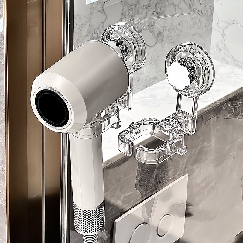 吸盘吹风b机支架置物架免打孔懒人收纳挂架吹风机架收纳架浴室风