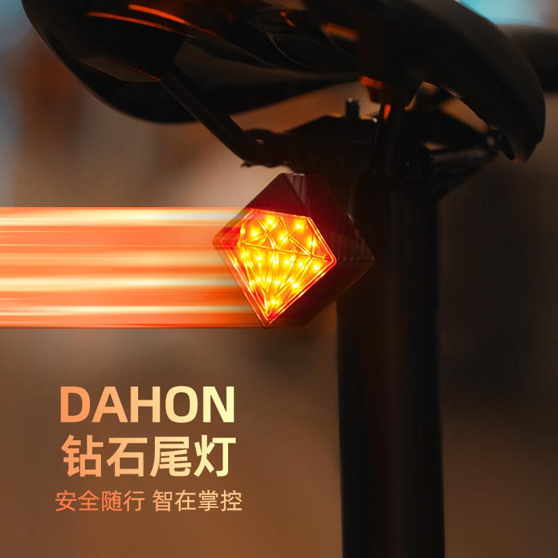 dahon大行自行车后尾灯公路车夜骑灯智能感应刹车灯夜间骑行灯P8