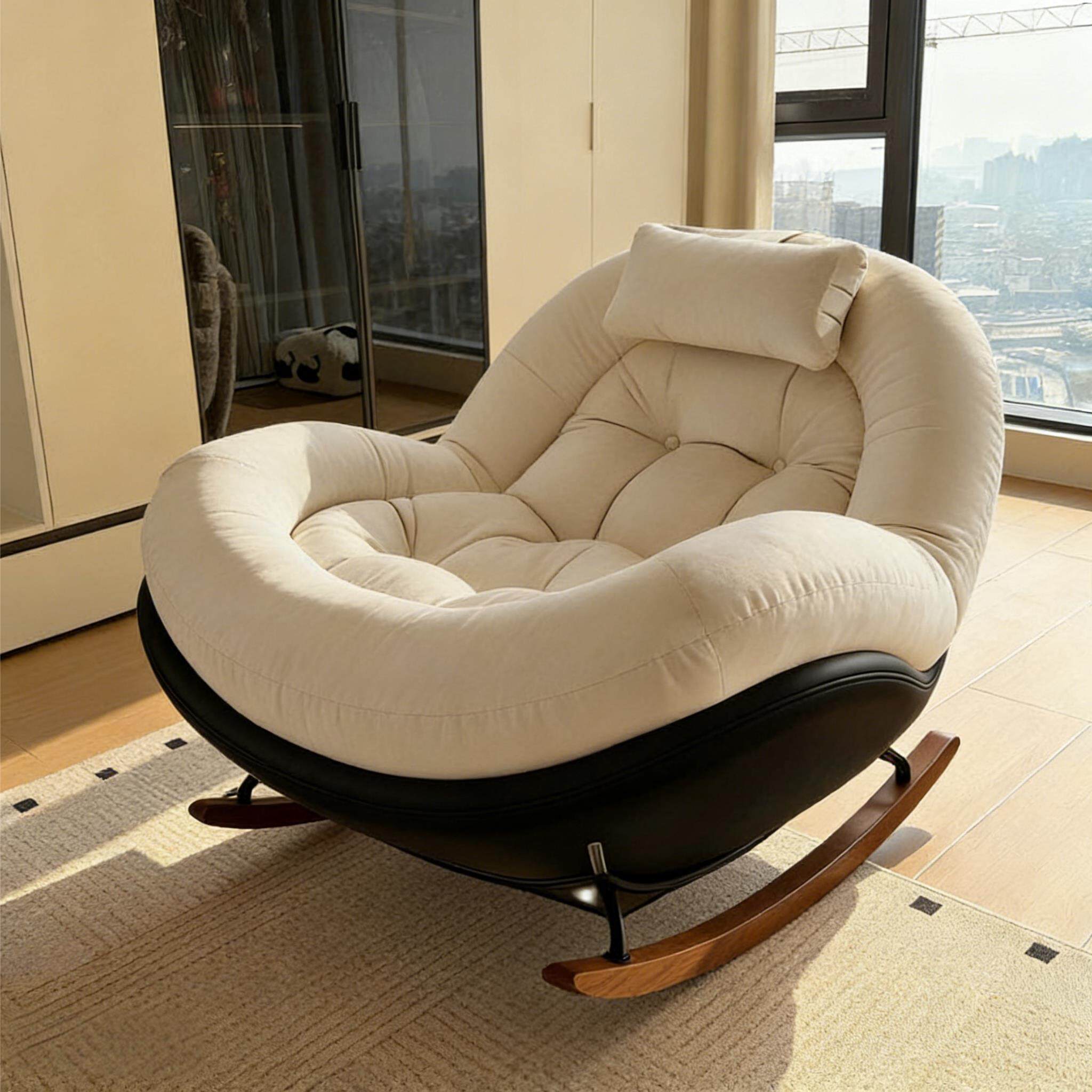 懒人沙发摇摇椅2026新款可躺可睡单人沙发阳台家用休闲躺椅沙发椅