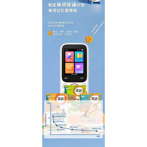 倾听者K3覆读机口袋学习机听力宝播放器录音学用随身听英语磨耳朵