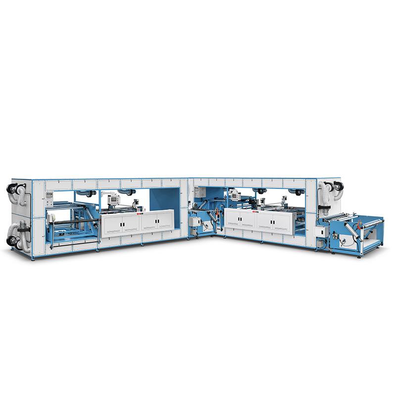 定制双色丝网无纺布印刷机全自动高速单色卷对卷无纺布丝网印花机