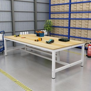 工作台双层快递打包台包装 配检验实验 桌流水线操作台车O间工厂装